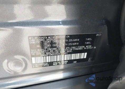 2021 Toyota Rav4 Hybrid Xle Premium из США, поврежденный, VIN JTMB6RFV3MD039503